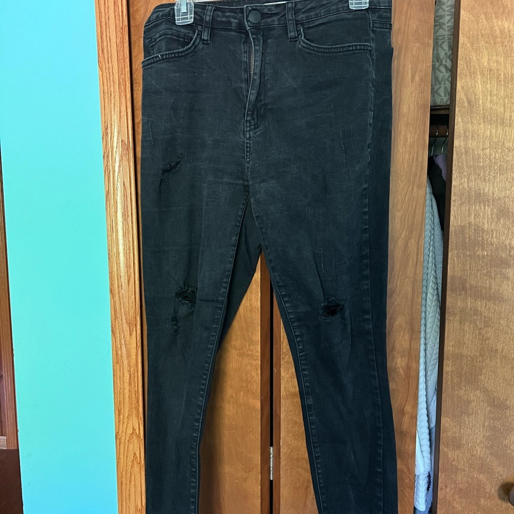 YMI High-Rise Black Ankle Jeans